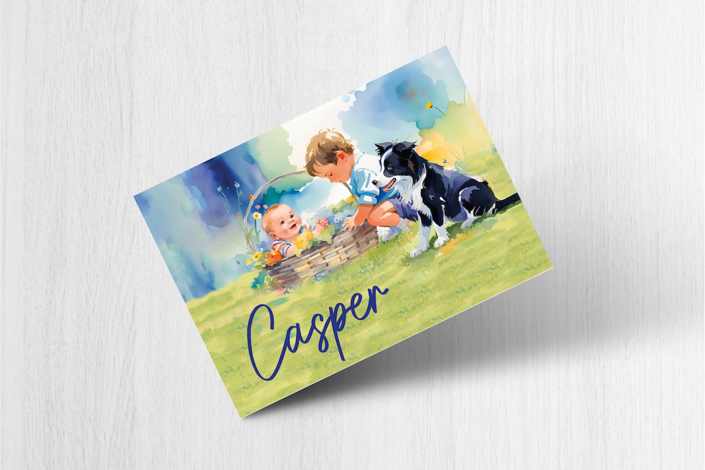 Broertjes met border collie